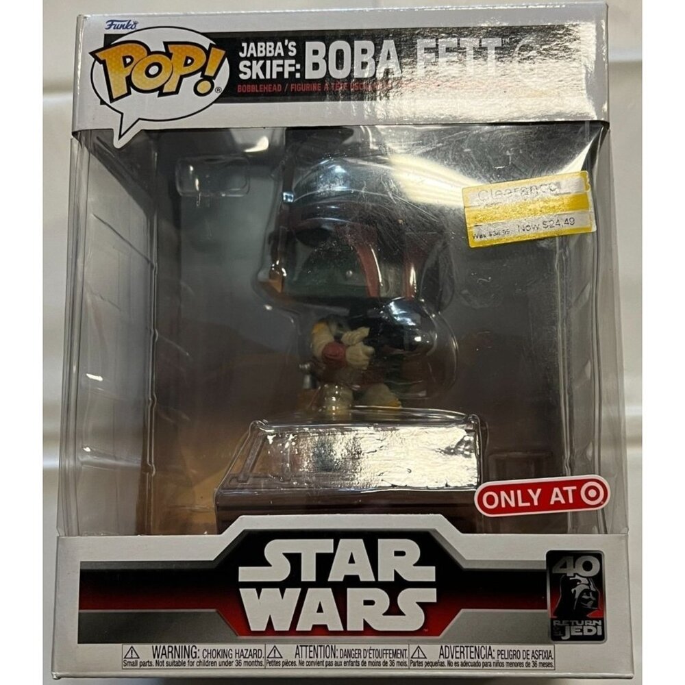 Star Wars Funko Pop Deluxe Boba Fett Jabbas Skiff Collectible Figure